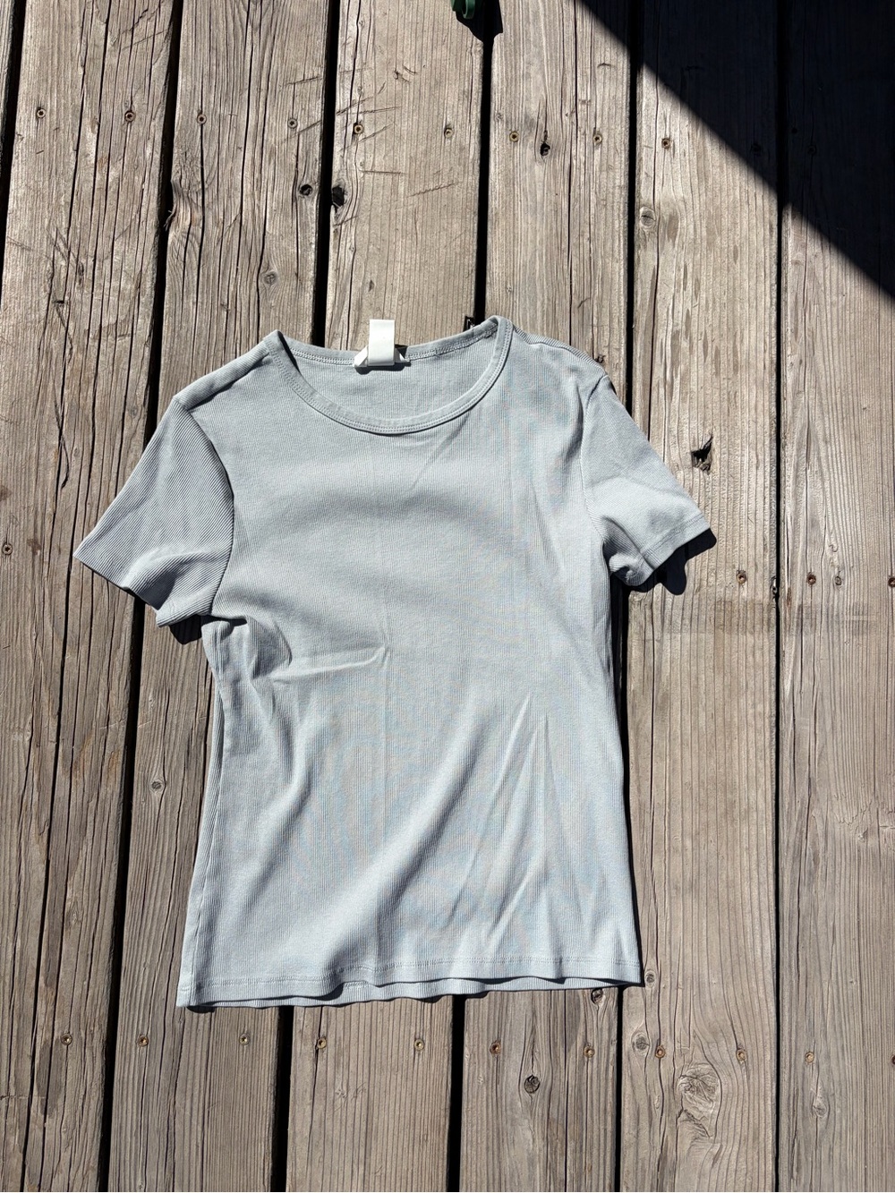 H&M Light Gray Short Sleeve Crewneck Tee